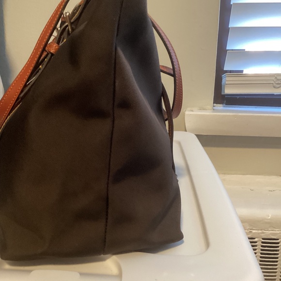 Dooney and Bourke, Nylon Tote, Brown - Picture 4 of 9